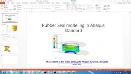 Abaqus Standard Rubber Seal pression Test