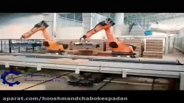 گذاشت برداشت توسط ربات صنعتی Pick and Place by industrial robot