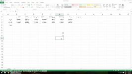 آموزش Excel درس 6  SUM