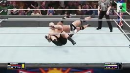 گیم پلی WWE2K18مسابقه براک لزنر در مقابل گلدبرگ