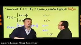 ریاضی کنکور موسسه حرف آخرحل تست کنکور مشتق استاد منتظری