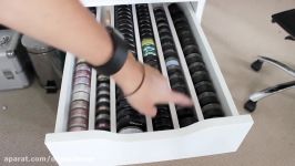 Updated Mac Makeup collection  Customized Makeup Storage