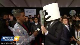 Marshmello Refuses To Talk At 2017 American Music Awards  AMAs 2017  Access Hollywood