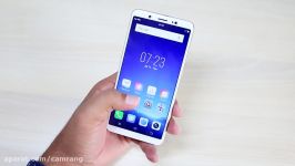 جعبه گشایی نگاه اول به موبایل Vivo V7 رنگ طلایی