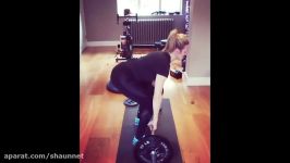 GABBY LOGAN Fun Workout Bent Over Hard. Fantastic. 191117