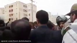 علی لاریجانی یک هفته پس زلزله گارد ضد شورش به سرپل ذهاب رفت