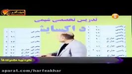 شیمی کنکور موسسه حرف آخر عدد اکسایش استاد شیروانی