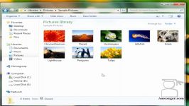 تدریس ویندوز 7 Windows درس 18 باز کردن فایلها Open files