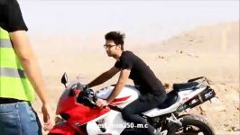 مسابقه درگ ۴۰۰ متر موتورسیکلت ۲۵۰ پلاک ملی اصفهان