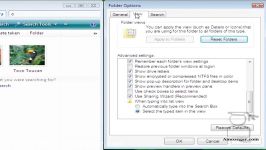 تدریس ویندوز ویستا Windows Vista درس 28 تنظیمات پوشه 3 Folder setting