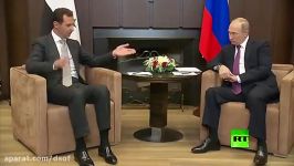 دیدار پوتین بشار اسد در سوچی روسیه
