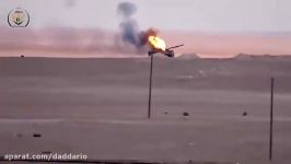 انهدام تانک ارتش سوریه موشک تاو توسط احرار الشام