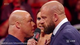 Kurt Angle threatens to retaliate against Triple H Raw Nov. 20 2017