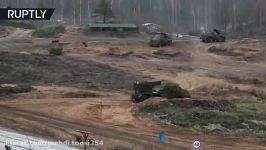 رزمایش توپخانه ای ارتش روسیه