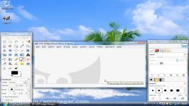 برنامه ویرایش عکس رایگان گیمپ Gimp درس 5 شکل ظاهری Interface