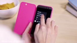 #htchelp HTC Dot View Answer calls without opening the case