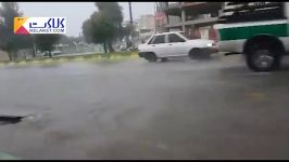 آبگرفتگی خیابان های بوشهر پس بارندگی شدید