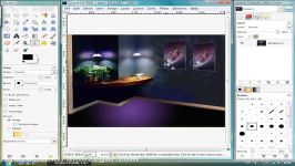 برنامه ویرایش عکس رایگان گیمپ Gimp درس 45 مشابه ساز پرسپکتیو Perspective clone