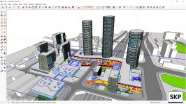 مدل 3 بعدی تجاری  N7  مجتمع تجاری اداری مسکونی