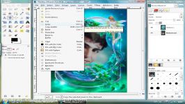 برنامه ویرایش عکس رایگان گیمپ Gimp درس 52 کپی لایه ها Copy layers