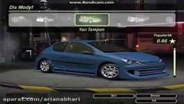 Need For Speed Underground 2 Peugeot 206 Car Customize