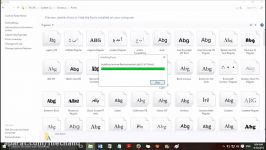آموزش تصویری نصب فونت در ویندوزهای مختلف