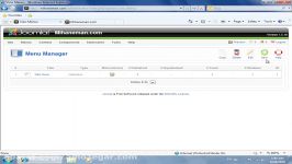 ساخت وب سایت بتوسط Joomla درس 47 ایجاد منو Create a menu
