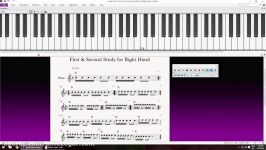 2 First And Second Study for Right Hand In Piano درس اول دوم دست راست در پیان