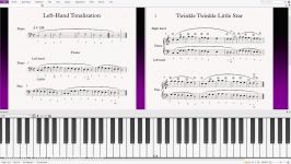 11 Suzuki Piano School 1 Left Hand Tonalization and Theme تونالیته آهنگ چشمک بز