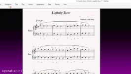 12 Suzuki Piano School 1 Lightly Row آهنگ