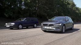 New diesel vs old petrol DRAG and ROLLING RACE Volvo V90 D5 2017 vs 850 T5 1995 which is quicker