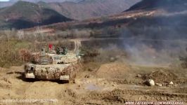 Korean K2 Black Panther Main Battle Tanks In Action  K2 Black Panthers Fire Their Powerful Weapons