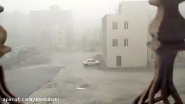 بارندگی شدید در شهر بندرعباس