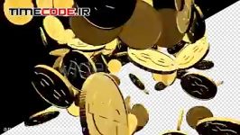 دانلود فوتیج سکه سه بعدی 3D Gold Coins Explosion