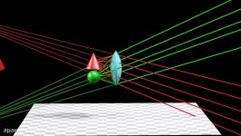 Lenses refraction and optical illusions of light