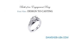 Diamond engagement rings casting process by Diamonds USA.com