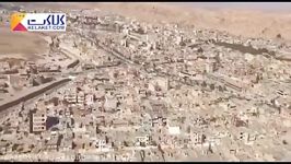 تصاویر هوایی مناطق زلزله زده شهرستان سرپل ذهاب