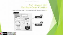 درس دوم ایجاد سفارش خرید Purchase Order Entry  Basic