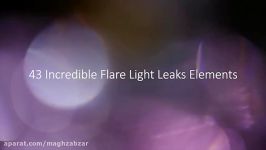 مجموعه ۴۳ ویدیوی موشن گرافیک افکت نشتی نور Light Leaks