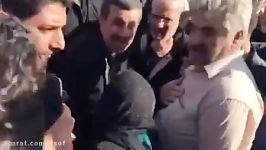 حضور دکتر احمدی نژاد در روستای زلزله زده آبدالان میرکی