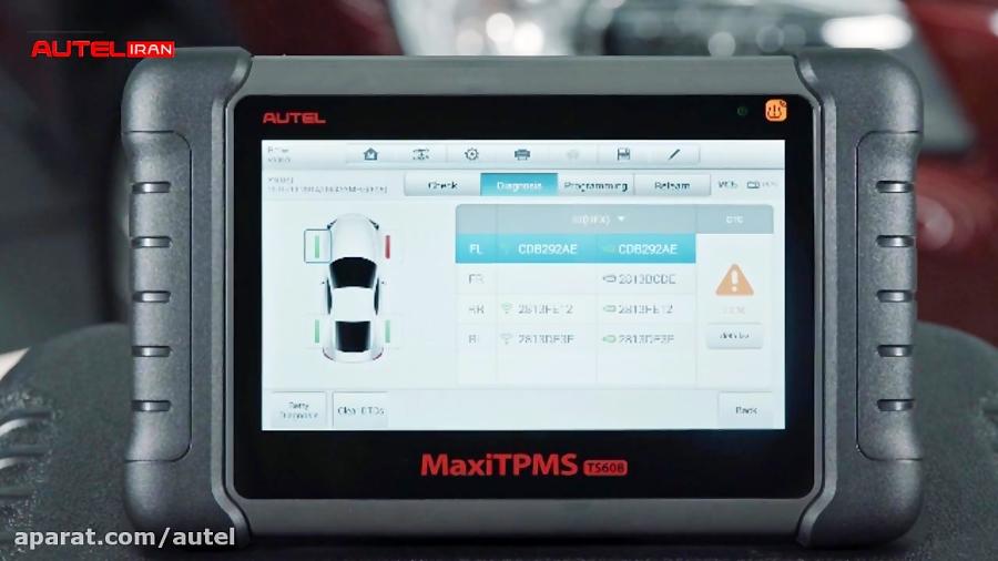 دلایل روشن شدن چراغ اخطار TPMS، تست بررسی آن Autel