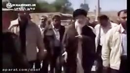 حضور رهبرانقلاب در منطقه زلزله زده ورزقان