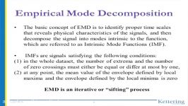 EMD and its applications