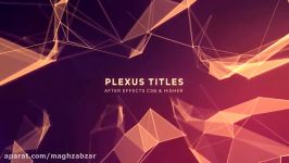 پروژه افترافکت نمایش عناوین Plexus Titles