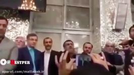 فیلم سخنرانی احمدی نژاد در حرم عبدالعظیم