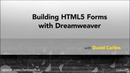 آموزش ساخت فرمهای HTML5 بوسیله Dreamweaver