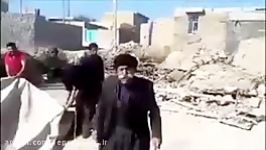 پیرمرد کرمانشاهی در زلزله درخواست چادر داشت...
