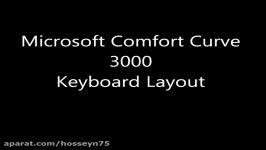 Microsoft Comfort Curve 3000  Keyboard Layout