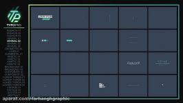دانلود پکیج کامل المان های تایپوگرافی در افترافکت