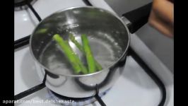 How To Cook Asparagus  آموزش پخت درست کردن مارچوبه